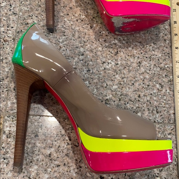 Neon color Ruthie Davis heels - Picture 9 of 12
